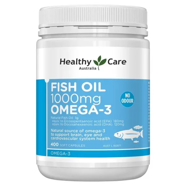 Healthy Care Fish Oil 1000mg Omega 3 - 400 Capsules
